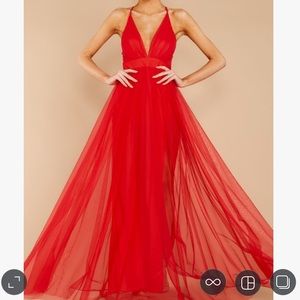 Beautiful long red dress